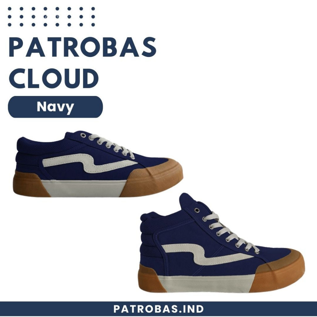 Patrobas Cloud Navy Original Sepatu Sneakers Petrobas Biru