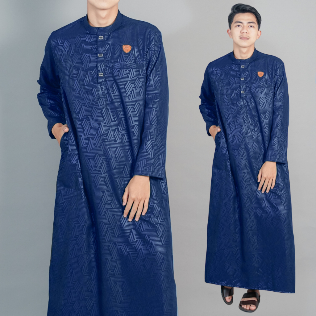 AL HURUMAT jubah pria■motif embos(bonus peci) remaja dan dewasa/pria remaja dan dewasa/