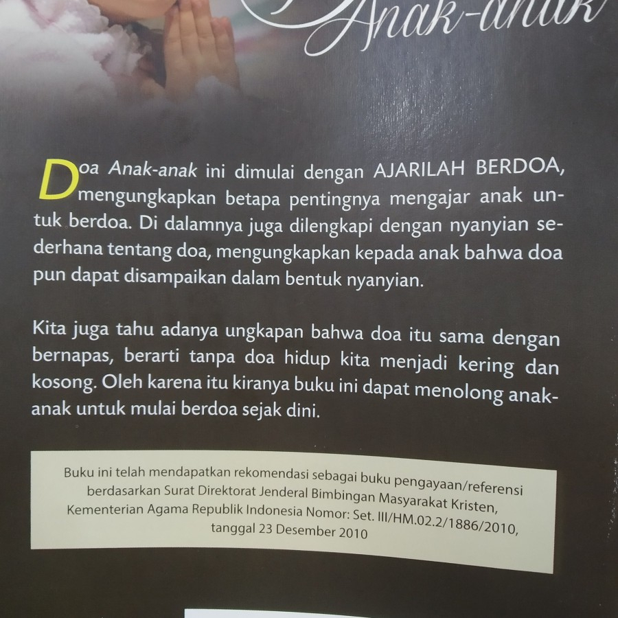 Doa Anak Anak BPK Buku Anak Kristen