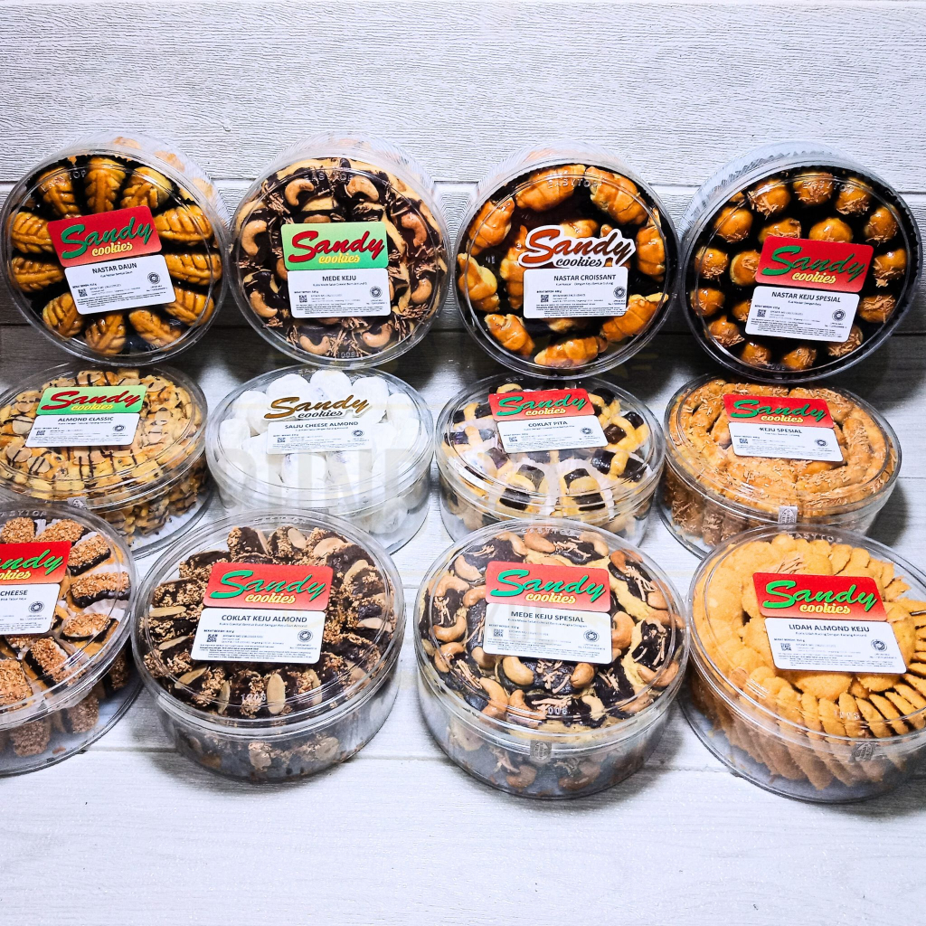 Almond Classic Premium / Cookies Dengan Taburan Kacang Almond ( 1 Toples Uk 500gr )