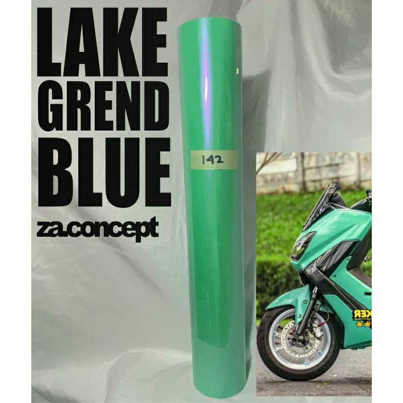 skotlet biru lembayung scotlet blue green glosy stiker biru candy stiker lembayung