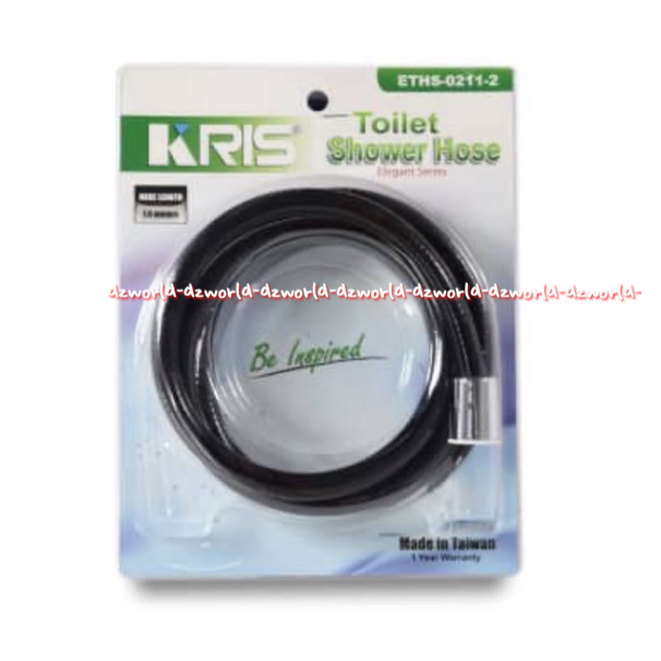 Kris Toilet Shower Hose Elegant 1.50m Black ETHS-0211-2 Selang Untuk Sower Kran Cebok Warna Hitam Panjang 150cm Selang Untuk Mandi Berkualitas Krisbow