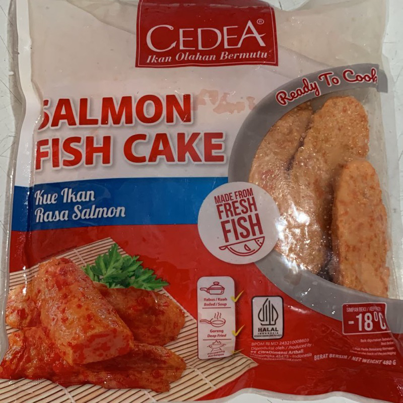 

Cedea Salmon Fish Cake 480gr STS Frozen