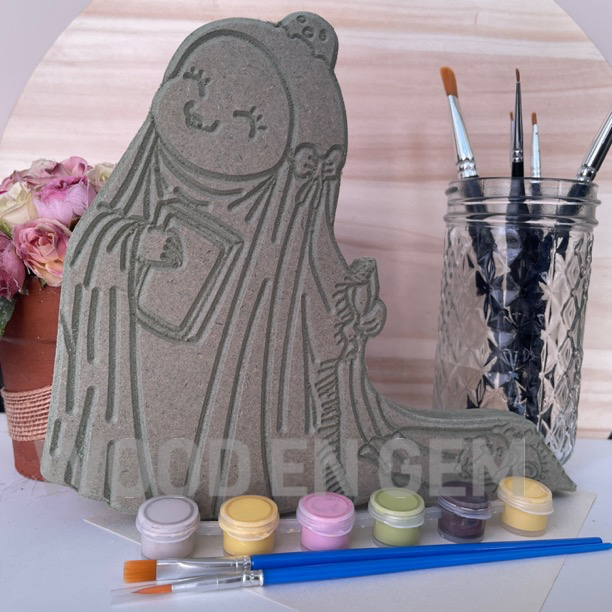 

DIY Wood Character Painting Kit Mewarnai Melukis Kayu Karakter Mainan Edukatif Anak Hampers Souvenir Hijab Girl | Woodengem