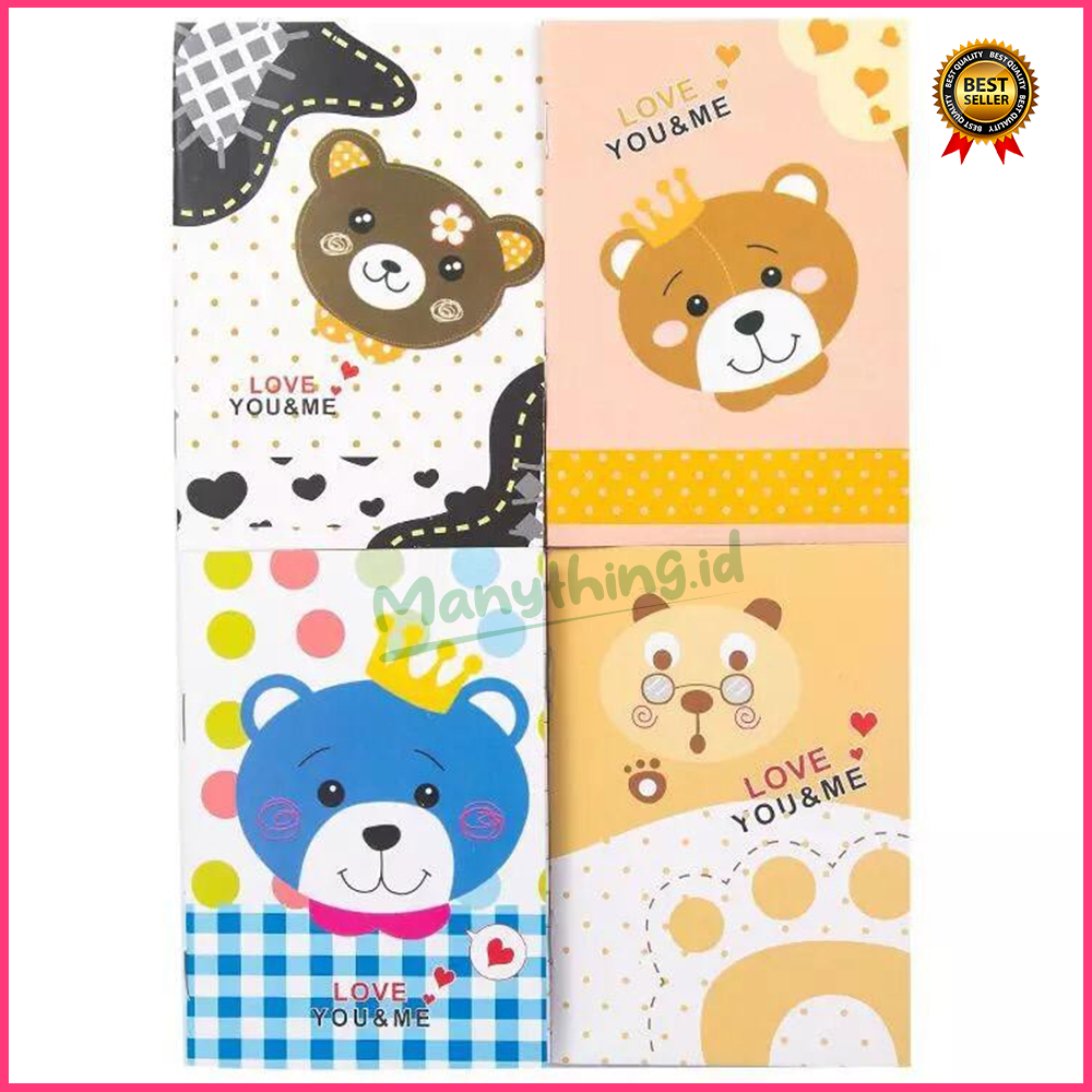 [Checkout Rp1000](MANYTHING) Note Book Kartun - Buku Tulis Mini Cartoon - Catatan Memo Pad Lucu - Catatan Kecil Anak Sekolah - Notebook Impor Murah