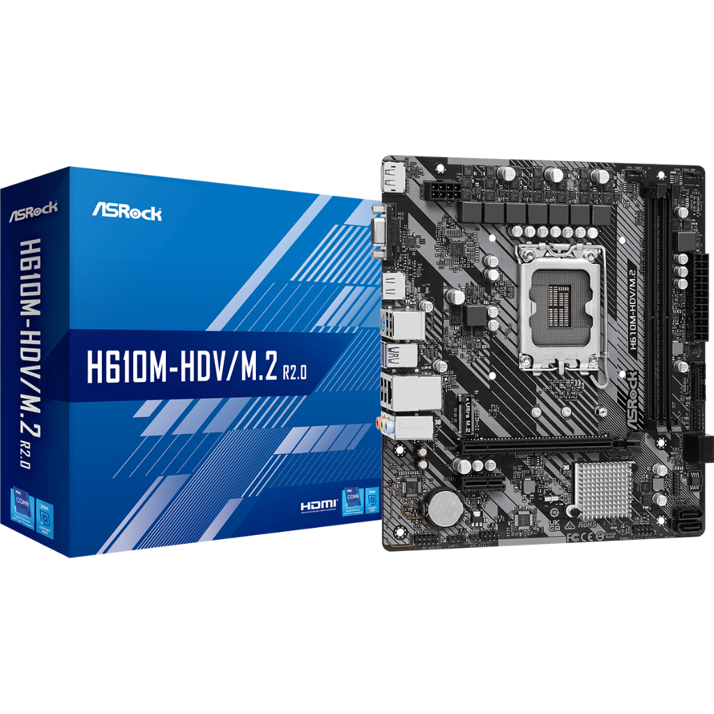 ASRock H610M HDV M.2 R2.0 LGA1700 DDR4 H610 USB3.2