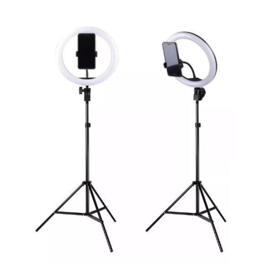 PAKET VLOG LAMPU RINGLIGHT/LAMPU RINGLIGHT 26cm + TRIPOD 2,1 METER