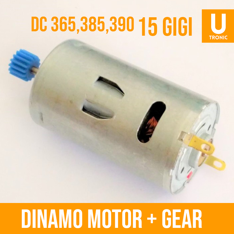 Dinamo Motor 365,385,390 Plus Gear Plastik Shaft 2.3mm  (8307)