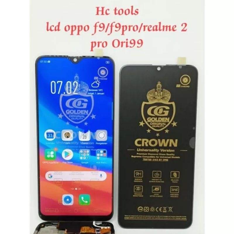 LCD TOUCHSCREEN FULLSET OPPO F9 / F9 PRO / REALME 2 PRO ORIGINAL