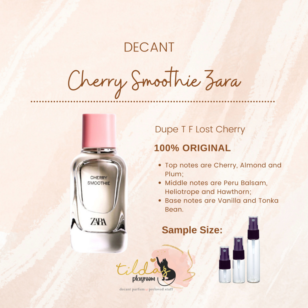 Decant Zara Cherry Smoothie clone T Ford LostCherry