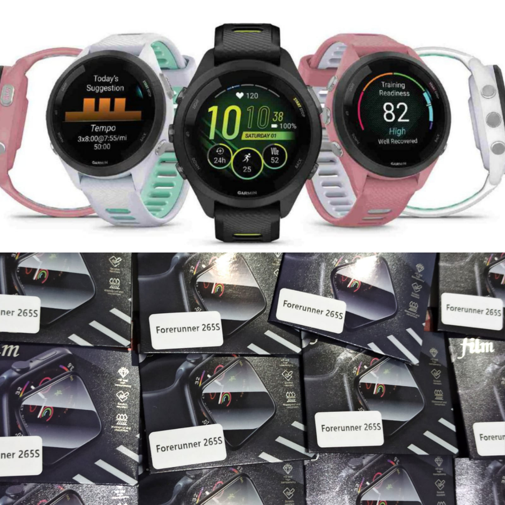 Anti Gores GARMIN FR 265 265s Pelindung Layar 3d Curved Hydrogel