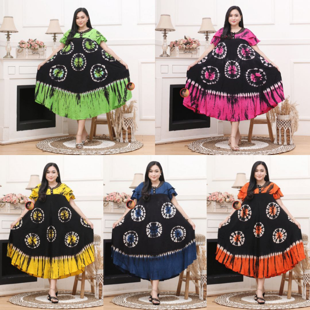 Daster Payung Jumbo Sogan Batik Kencana Ungu Daster Klok Sogan Batik