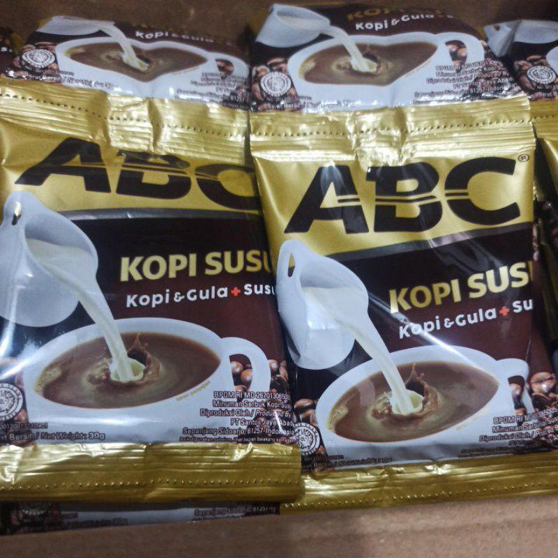 

Kopi ABC Susu isi 10 sachet x 31gr