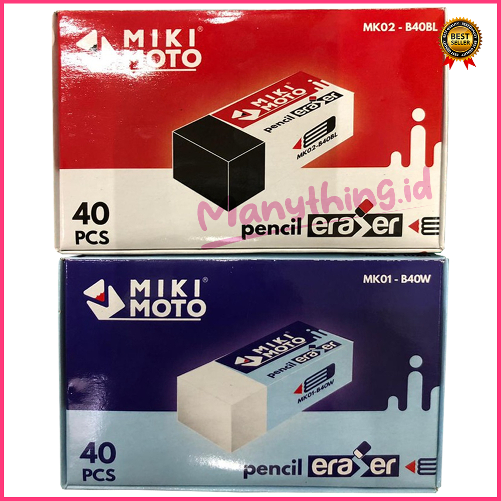 (MANYTHING) PENGHAPUS PENSIL ECER 1PC / PENGHAPUS  kwalitas miki moto 4B