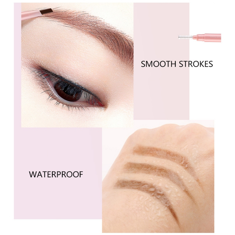 LAMEILA EYEBROW 2 IN 1 PENSIL ALIS KEPALA GANDA 7 WARNA EFFECT LA024