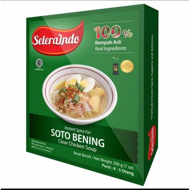 

Selera Indo Bumbu Soto Bening 200gr