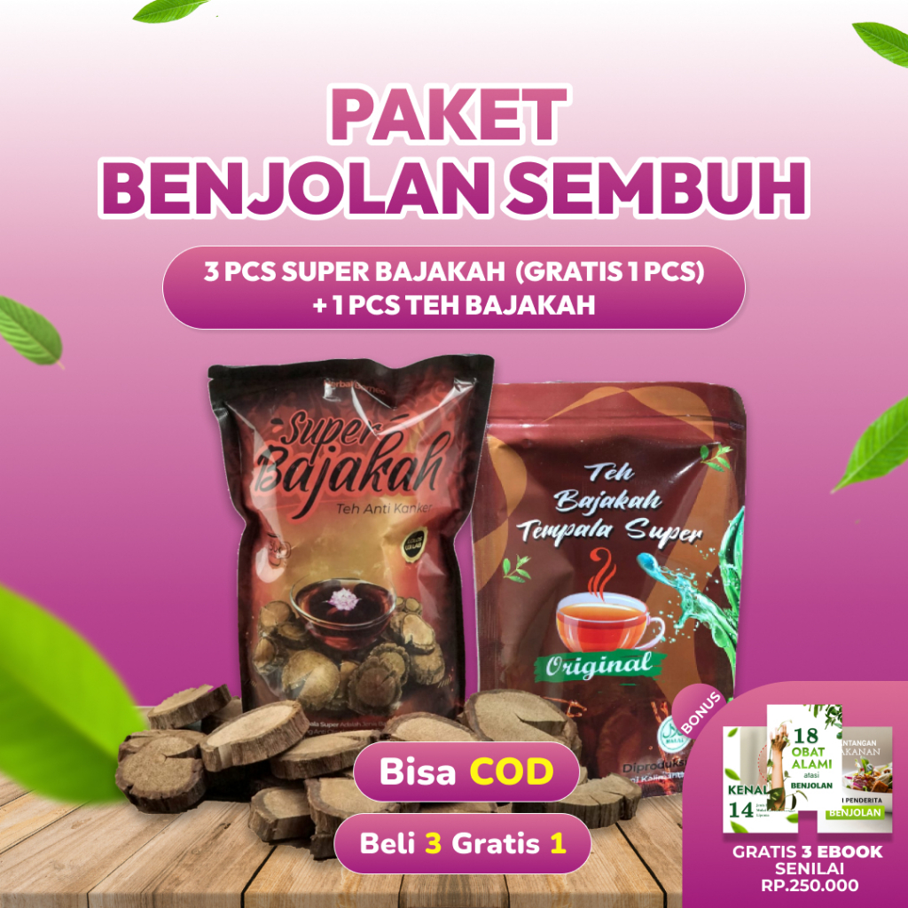 

PAKET BENJOLAN SEMBUH Obat Benjolan 3 Pcs Bajakah Tampala Super 1 Pcs Teh Celup Bajakah