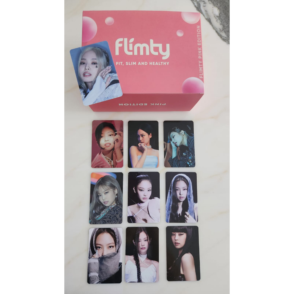 Flimty PINK EDITION BLACKPINK ( Blackcurrant 1 box isi 16 ) + 1 Set Photocard Blackpink isi 10 Pcs