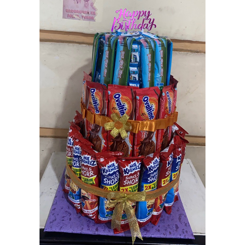 

Money Cake / Kue Uang / Snack Tower / Cake Snack / Kue Ulang Tahun / Hampers / Pull Out Money Cake