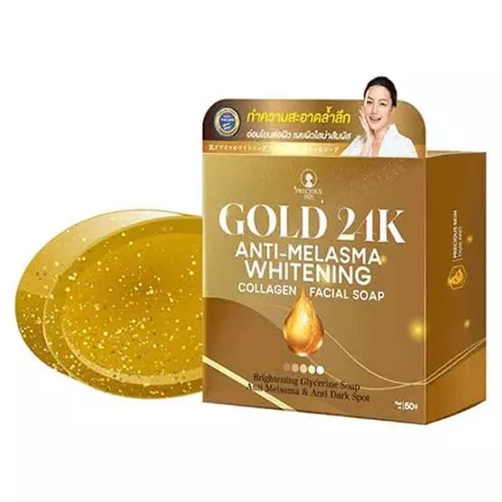 Precious Skin Gold 24K Facial Soap Thailand Original Sabun Pemutih Wajah