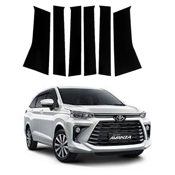Sticker Stiker Pilar Garnish Toyota New Avanza Veloz 2021 - 2023