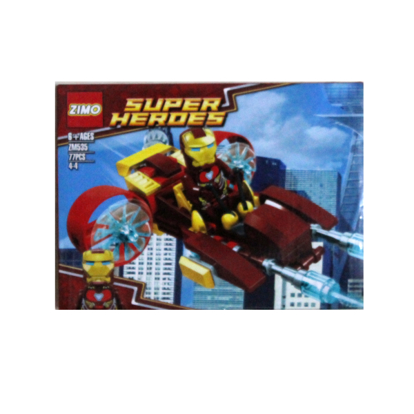 Mainan Kreativitas Lego Anak - ZIMO Super Heroes ZM535 WARNA RANDOM Murah