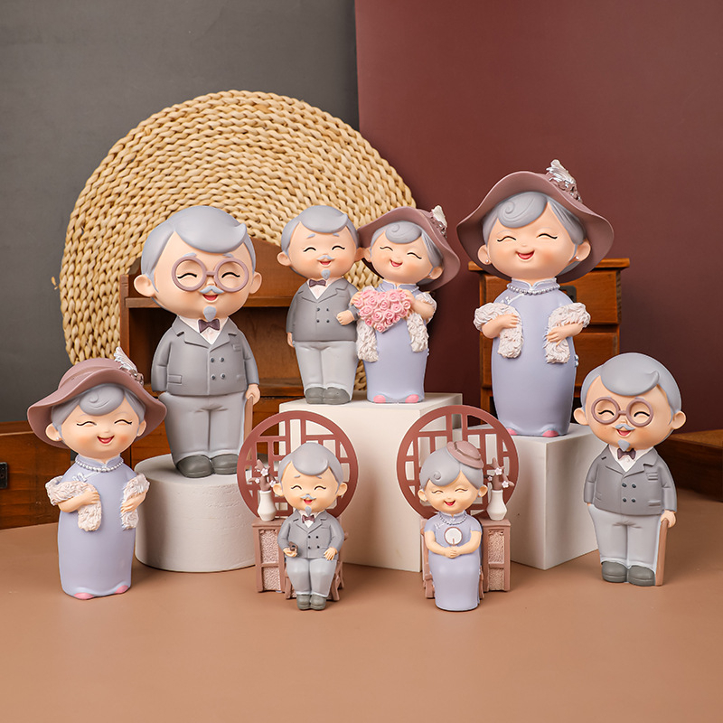 (WPJ-KN) PAJANGAN KAKEK NENEK / PAJANGAN NIKAH / PATUNG COUPLE / DISPLAY / DEKORASI KAMAR WEDDING