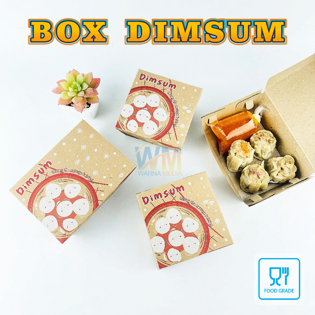 Dus Box Dimsum Laminasi  / Kotak Dimsum / Lunch Box XS / Dus Dimsum / Paper Lunch Box S / Dus Dimsum