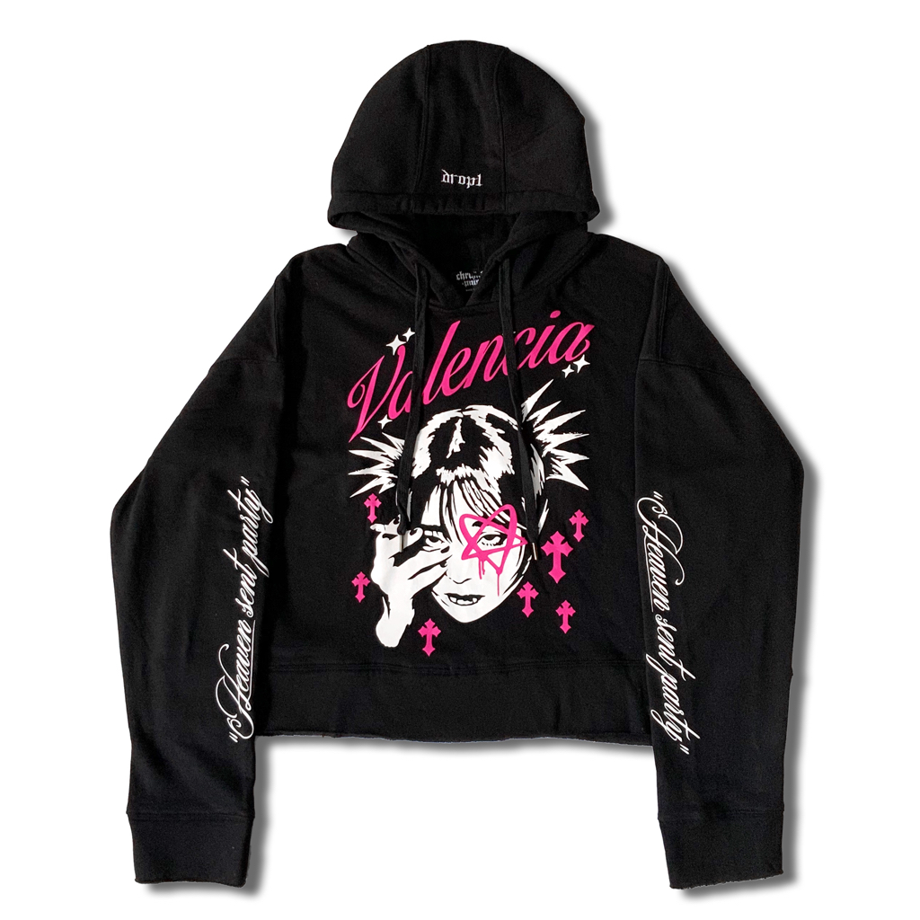 HOODIE OVERSIZE CROP UNFINISHED | VALENCIA