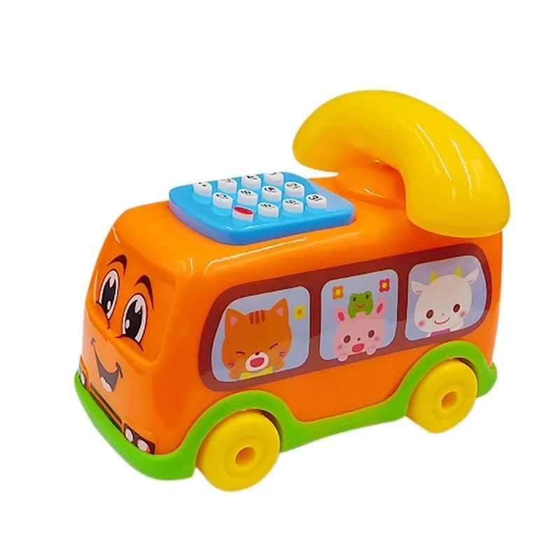 Mainan Bayi Edukasi Telephone Musik Bus Music Phone Mobile Phone YD6