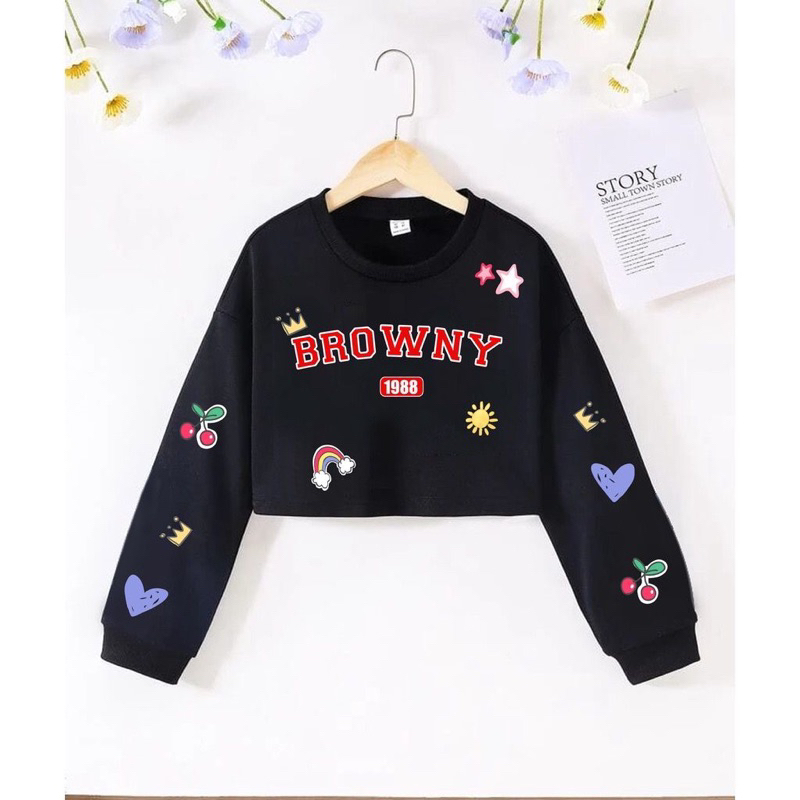 Sweater Crop BROWNY 1988 Fleece (LD 110, P 43)