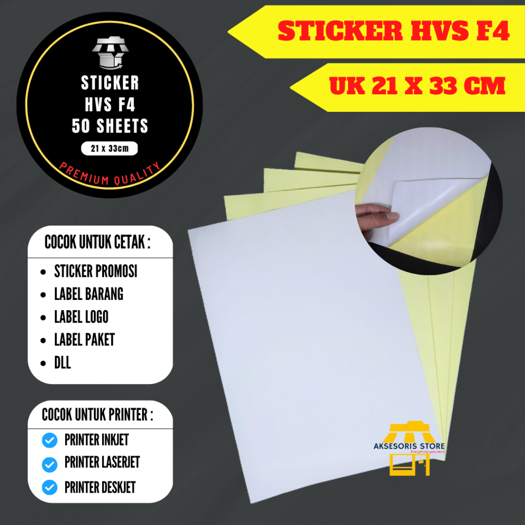 

KERTAS STIKER F4 / LABEL STICKER F4