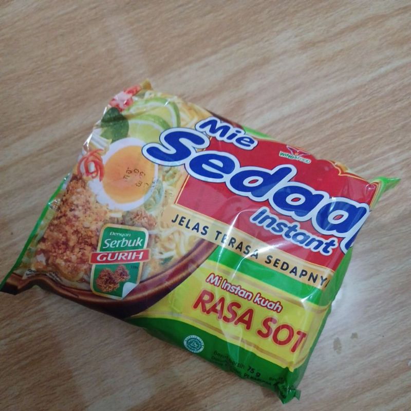 

mie sedap kuah rasa soto