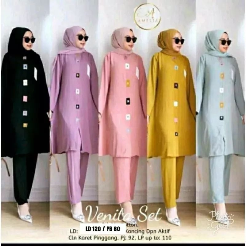 SETELAN CRINKLE AIR FLOO SET VENITA/SEYELAN WANITA BUSUI