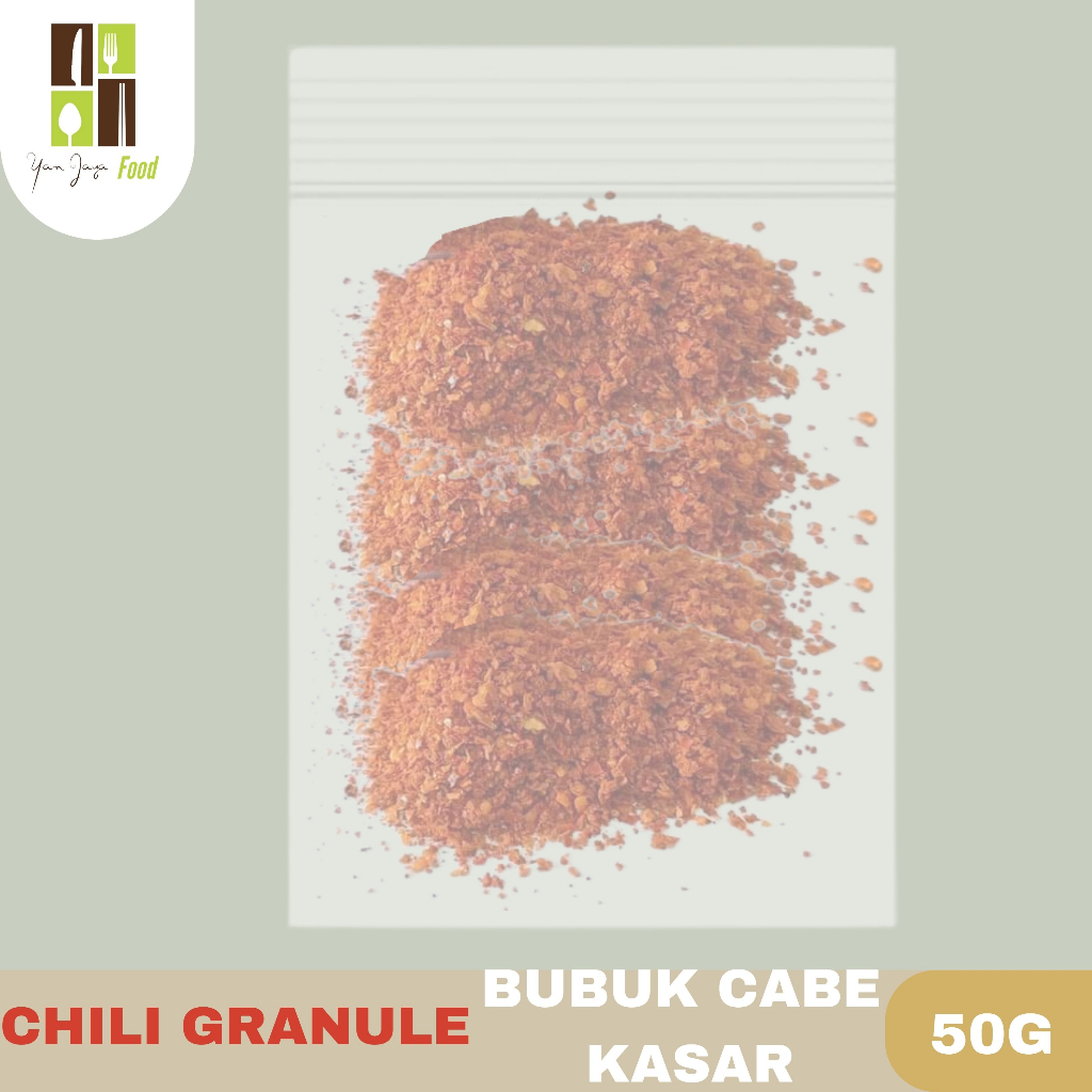 Granule Chili Powder/ Bubuk Cabai/ Cabe Kasar / Kemasan Re-pack 100G/ 50G