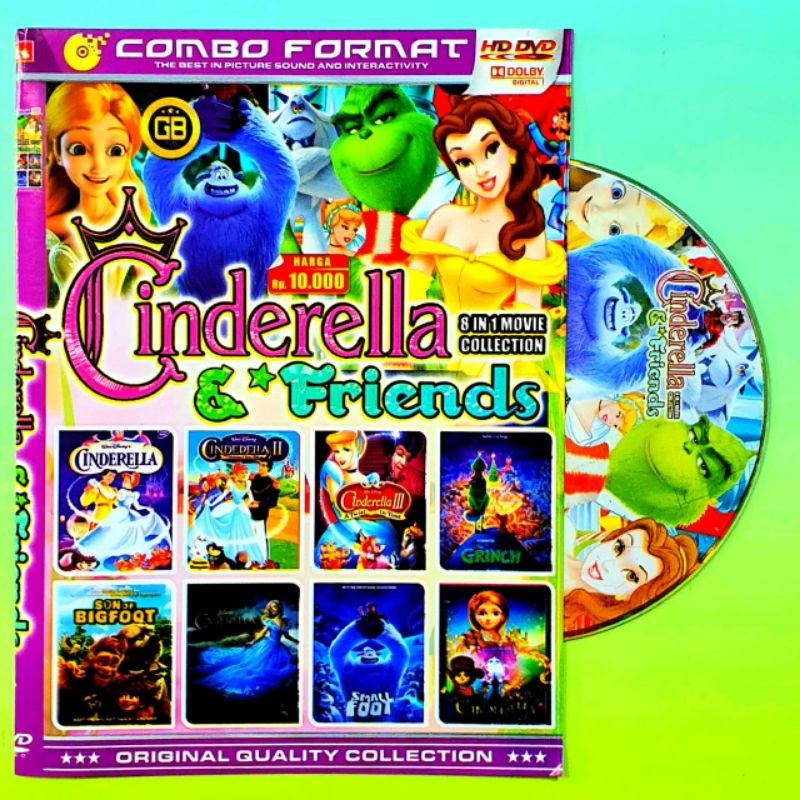 KASET DVD CINDERELLA AND FRIENDS-KASET DVD ANAK2 CARTOON DISNEY CINDERELLA LENGKAP