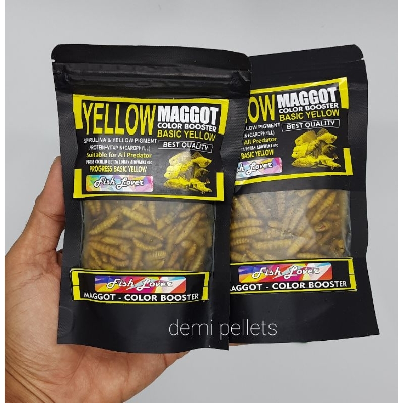 Makanan Ikan FISH LOVER MAGGOT SACHET RED YELLOW BLUE BOSSTER 30 GR