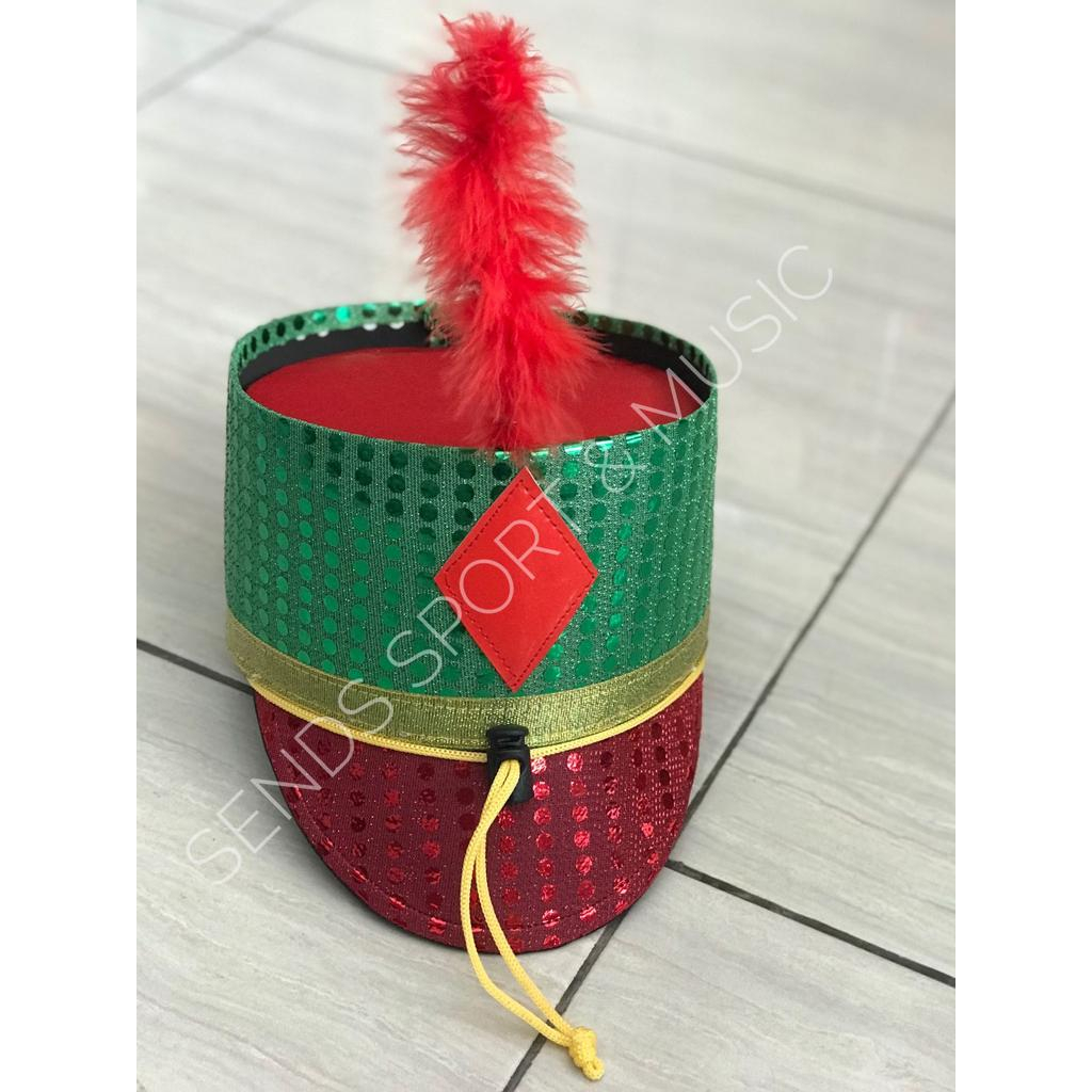 TOPI MAYORET TOPI PASUKAN MARCHING BAND DRUMBAND TK SD SMP SMA