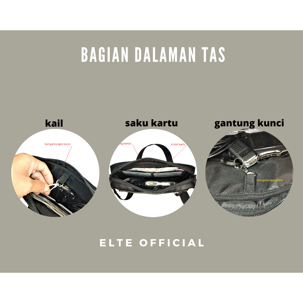 tas selempang multifungsi handbag clutch tas pria wanita selempang tas bahu wanita tas kerja selempang slingbag kulit sintetis