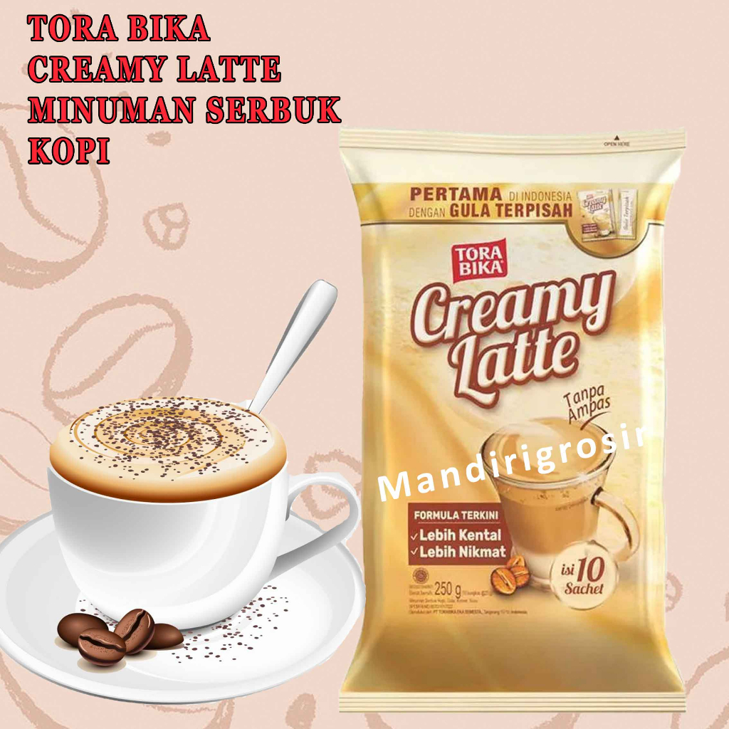 1 Renceng 10 Sachet* Tora Bika Creamy Latte* 25gr