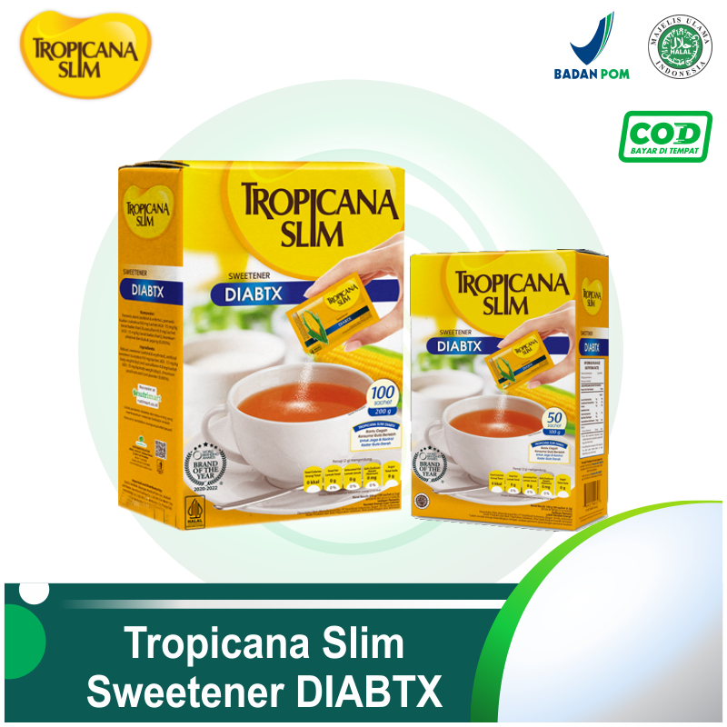 

Tropicana Slim Sweetener Diabtx - Pemanis untuk Diabetesi