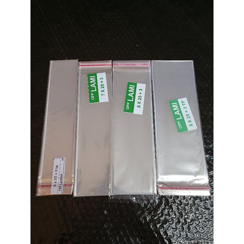 Plastik OPP Lem Bahan Tebal 6x25 7x25 8x25 9x25 OPP Lem Plastik Sendok Garpu