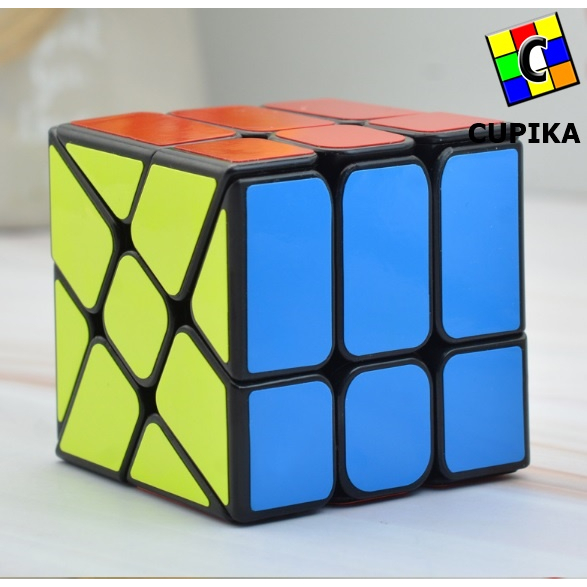 Rubik 3x3 Yj Yongjun speed Windmill Fisher Unik murah Blackbase