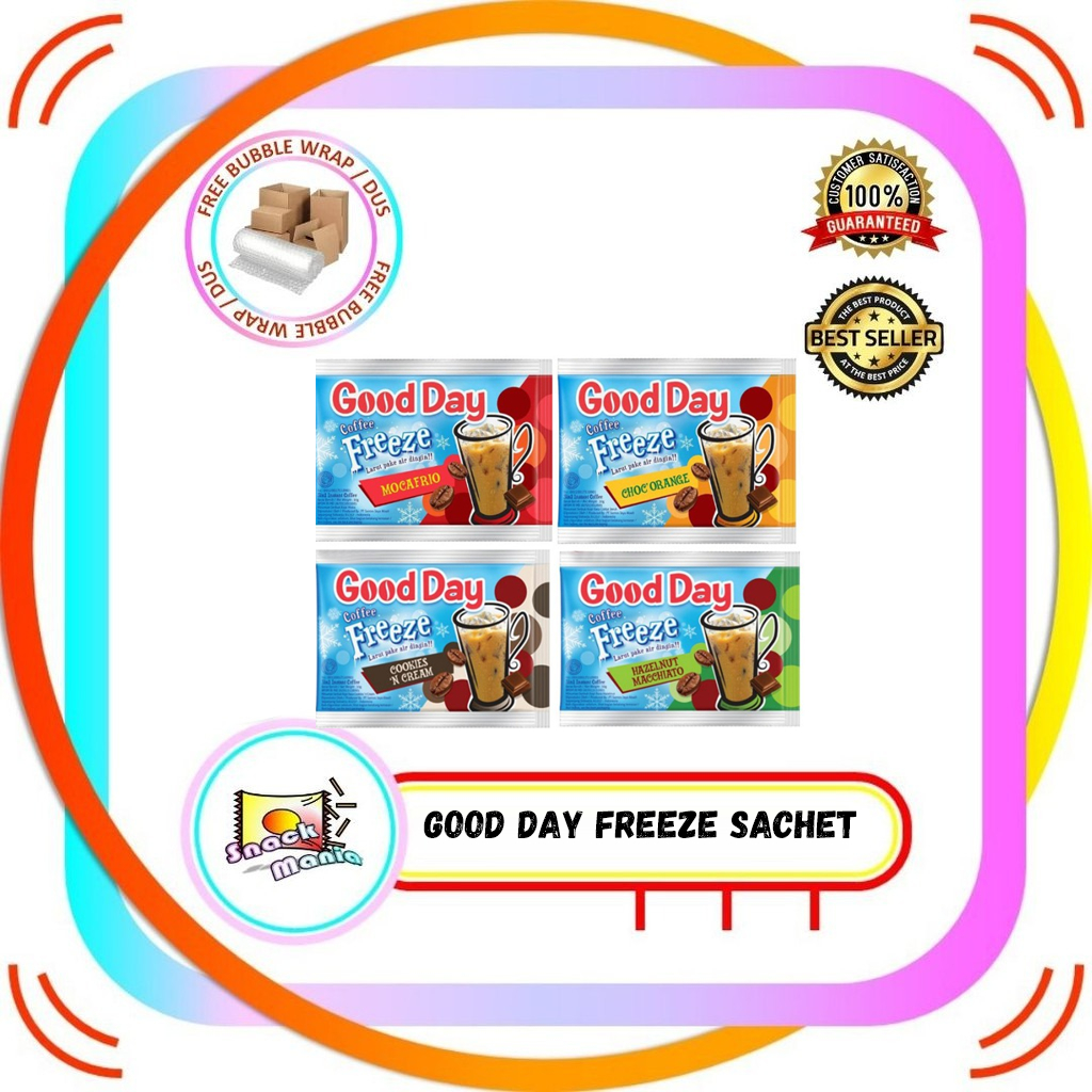 

Good Day Coffee Freeze Mocafrio Choco Orange Cookies Hazelnut Sachet