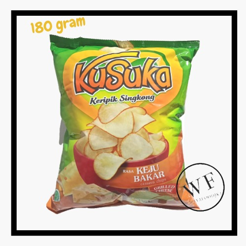 

Kusuka Keripik singkong Rasa Keju Bakar / Cassava Chips Cheese 180grm