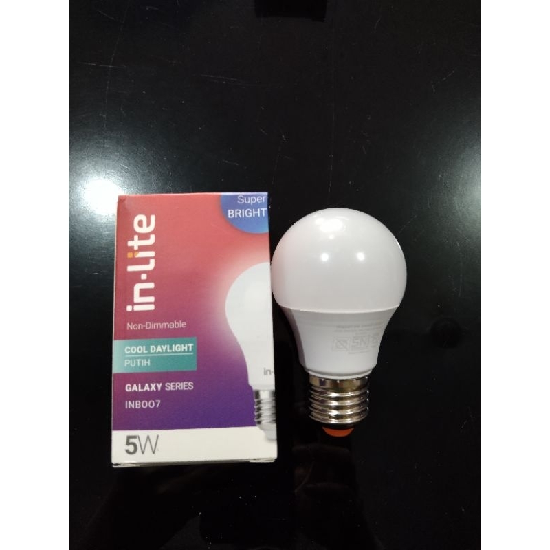 Lampu LED IN-LITE 5watt cool daylight putih lampu murah bergaransi