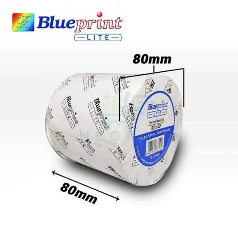 

Kertas kasir/kertas struk/ kertas thermal blueprint lite 80x80 mm