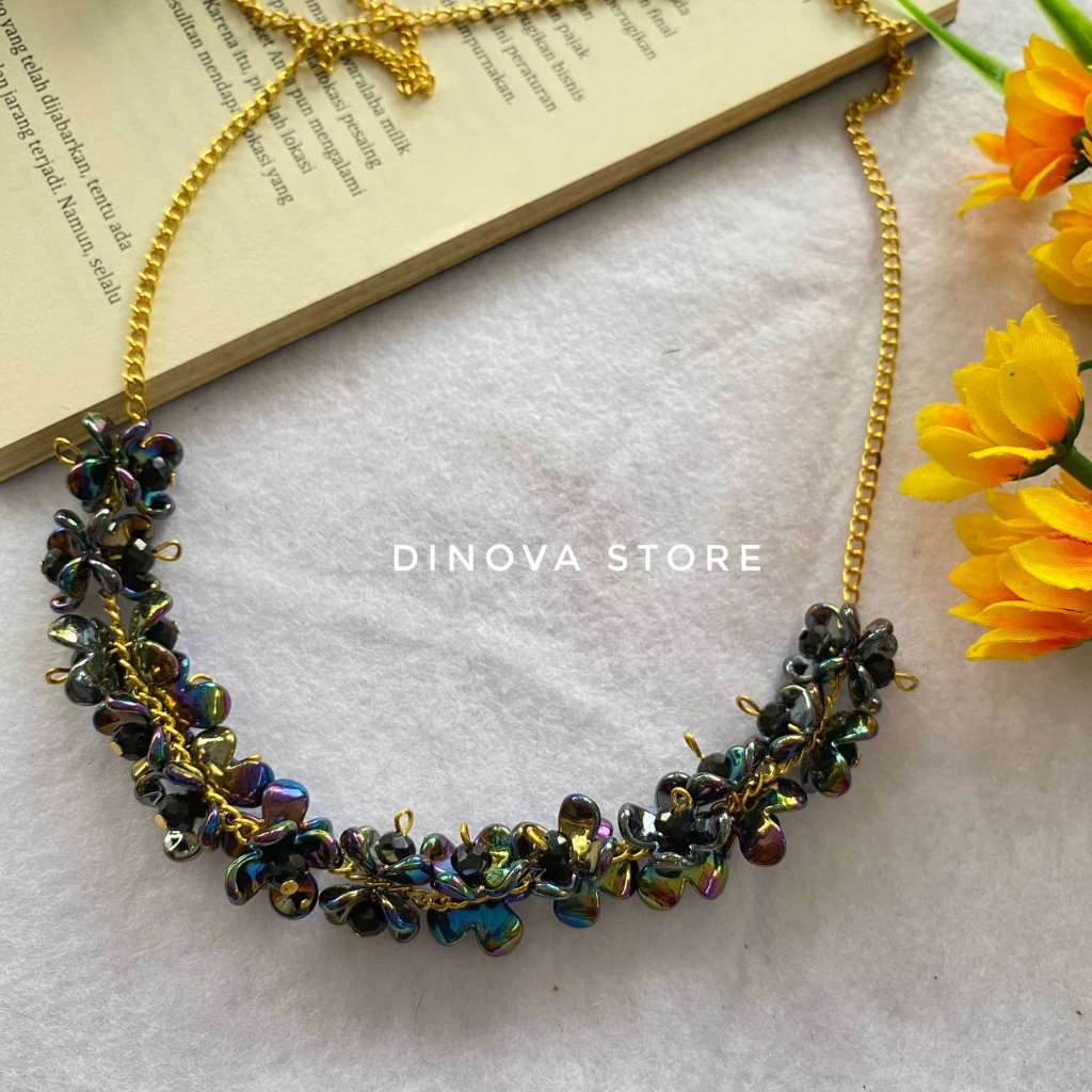 kalung hijab fashion ANDINI ,kalung kondangan,kalung mutiara,kalung hijab estetik