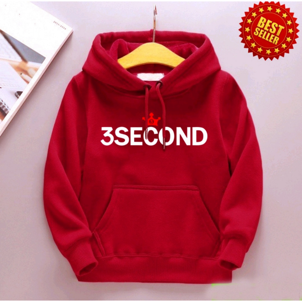 HOODIE ANAK 3 SECOND usia 1-10 tahun LAKI LAKI / PEREMPUAN