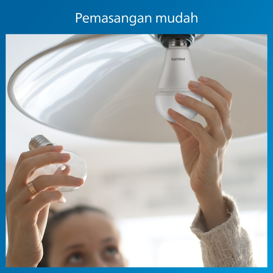 Lampu Emergency LED Philips Radiant Line Rechargeable LEDBulb 11W 6500K 11 Watt Anti Mati Lampu